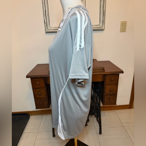 Adidas Gray and White Tiro24 Sports Tee Jersey - Picture 3 of 6